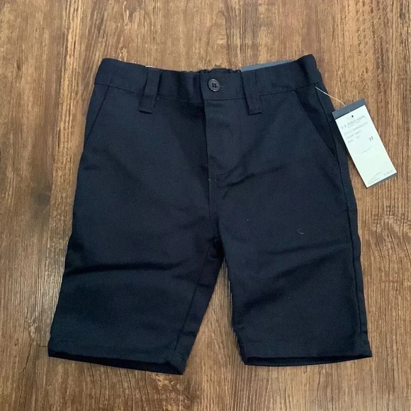US Polo Navy Blue Boys School Uniform Shorts Toddler - Picture 1 of 6